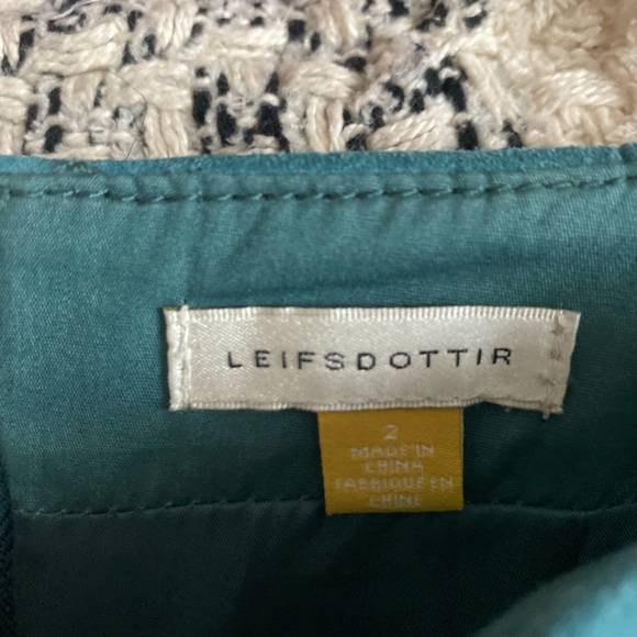 The PERFECT Fall Turquoise Suede Skirt - Picture 3 of 4